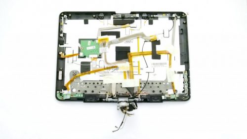 HP Pavilion TX2000 gyári használt LCD hátlap (webkamera, mikrofon, boardok, LCD kável, zsanér rendszer, hangszóró)