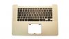 Apple MacBook Pro Retina 15" A1398 2012 gyári használt komplett felső ház (német) silver