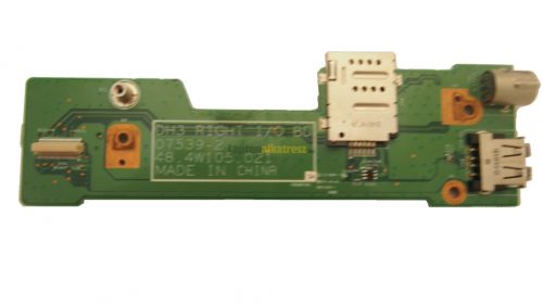 Dell XPS M1530 használt gyári USB/S-Video/SIM jobb oldali IO Board/Panel